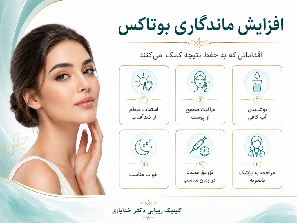 افزایش ماندگاری بوتاکس